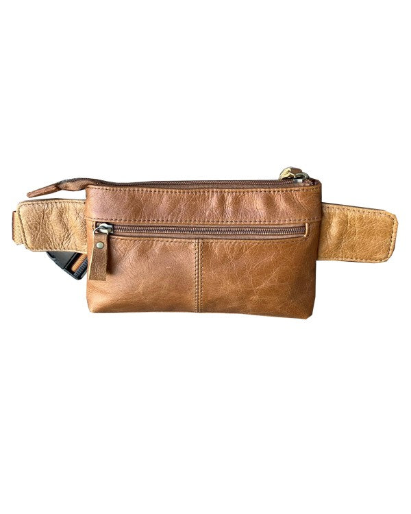RL Cowhide genuine leather fanny/sling pack