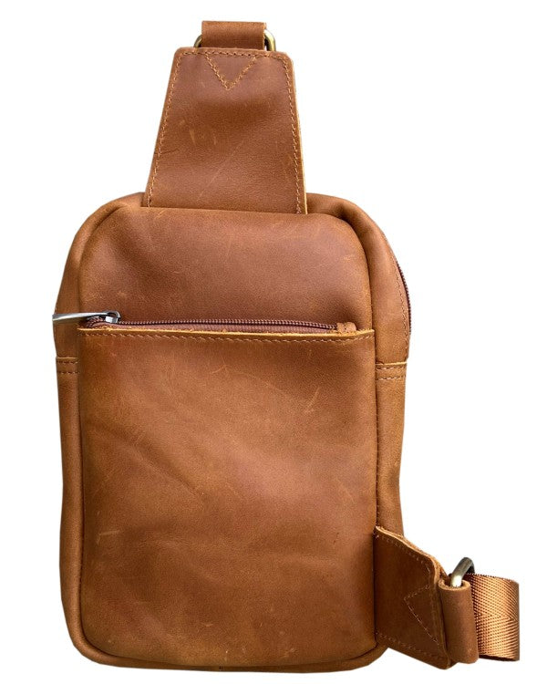 RL Crazy Horse Leather Crossbody/sling bag Travel