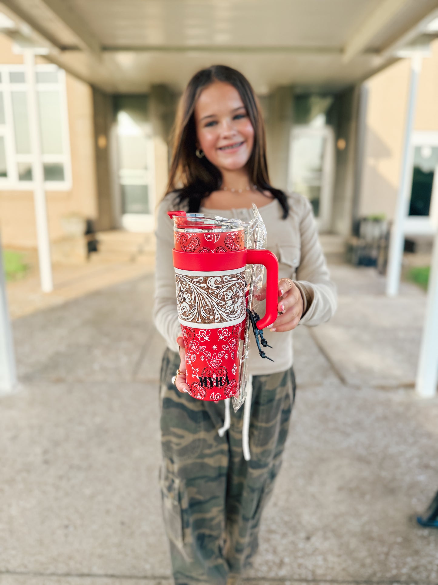 Bandana Tooled Tumbler