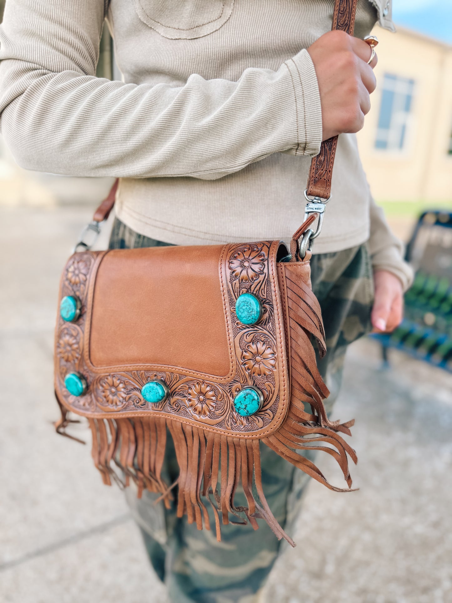 Loyal West Boho Medium Tassle Bag in Calfskin