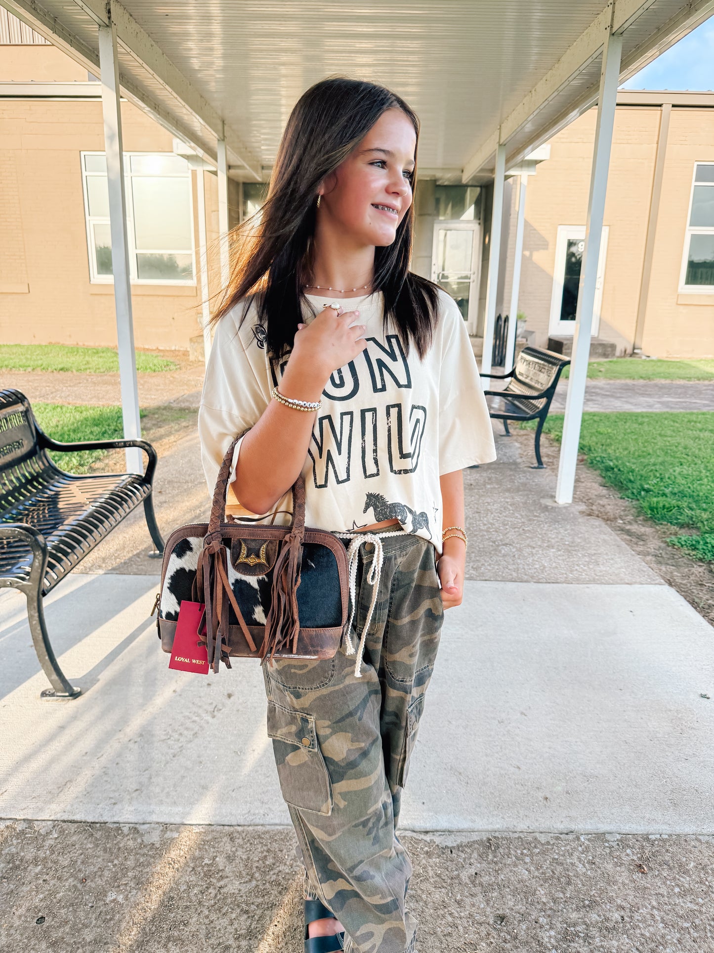 Loyal West Suave Medium Bag-Cowhide + Calfskin