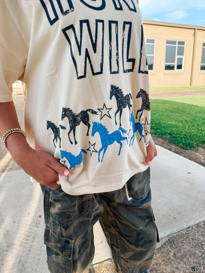 Back in the Saddle Oversize Tee