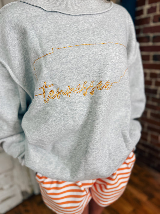 Varsity Vibes Mock Neck