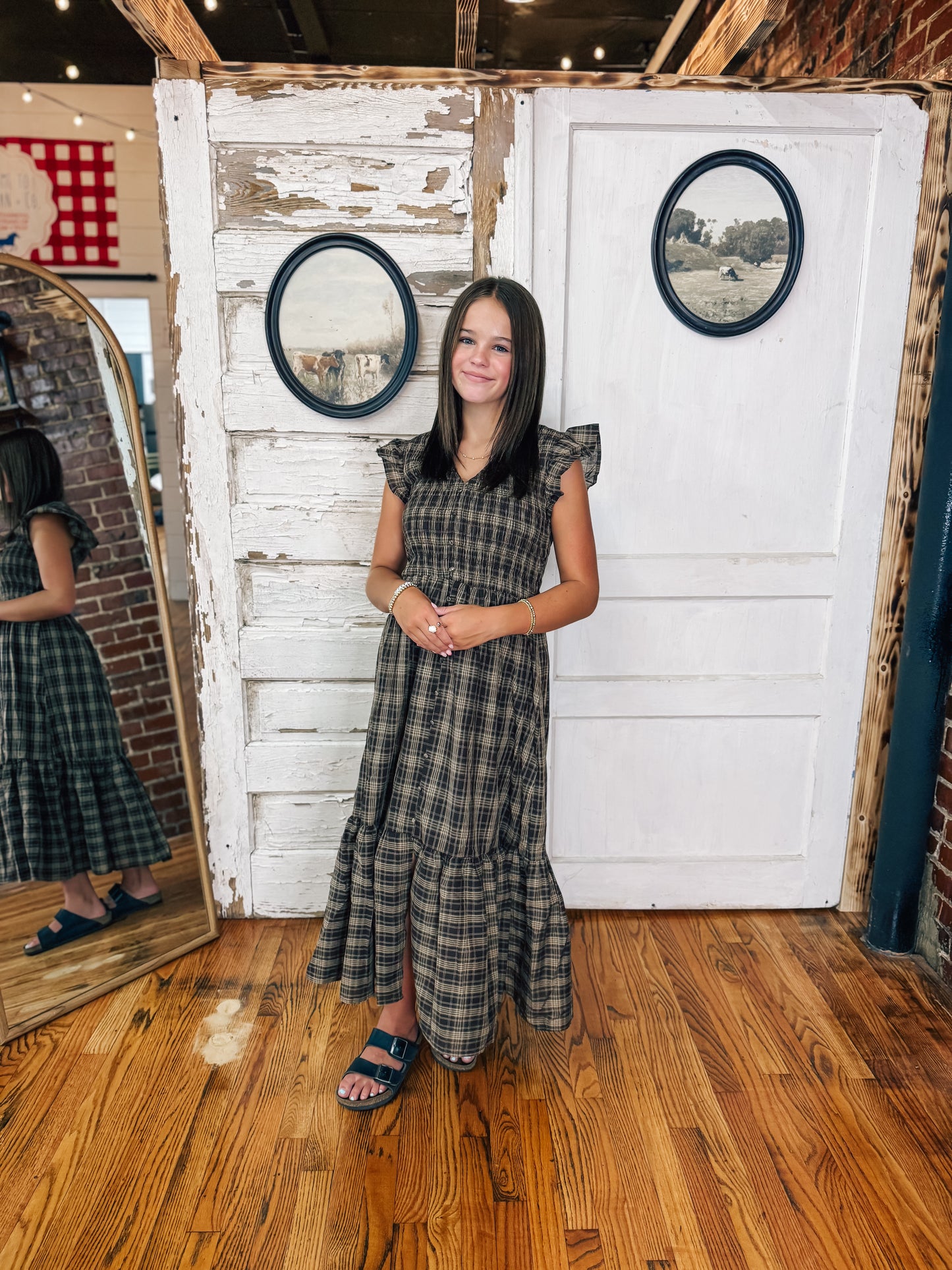 Homeroom Honey Plaid Dress