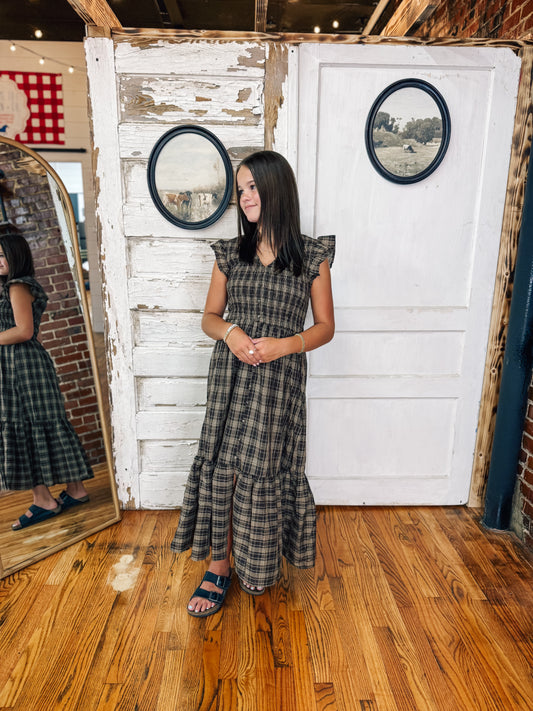 Homeroom Honey Plaid Dress