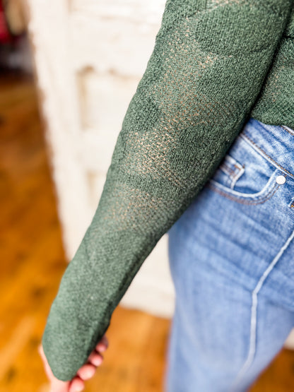 AW Mock Neck Sweater Top