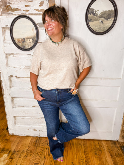 Risen Mid Rise Flare Jeans