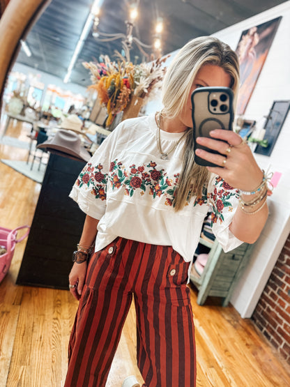 Best Dressed RUST Stripe Pants