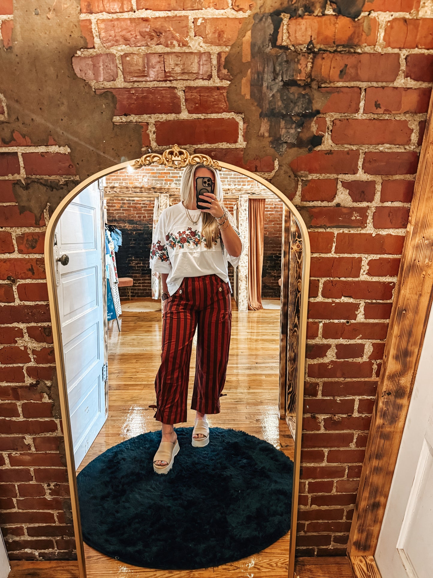 Best Dressed RUST Stripe Pants