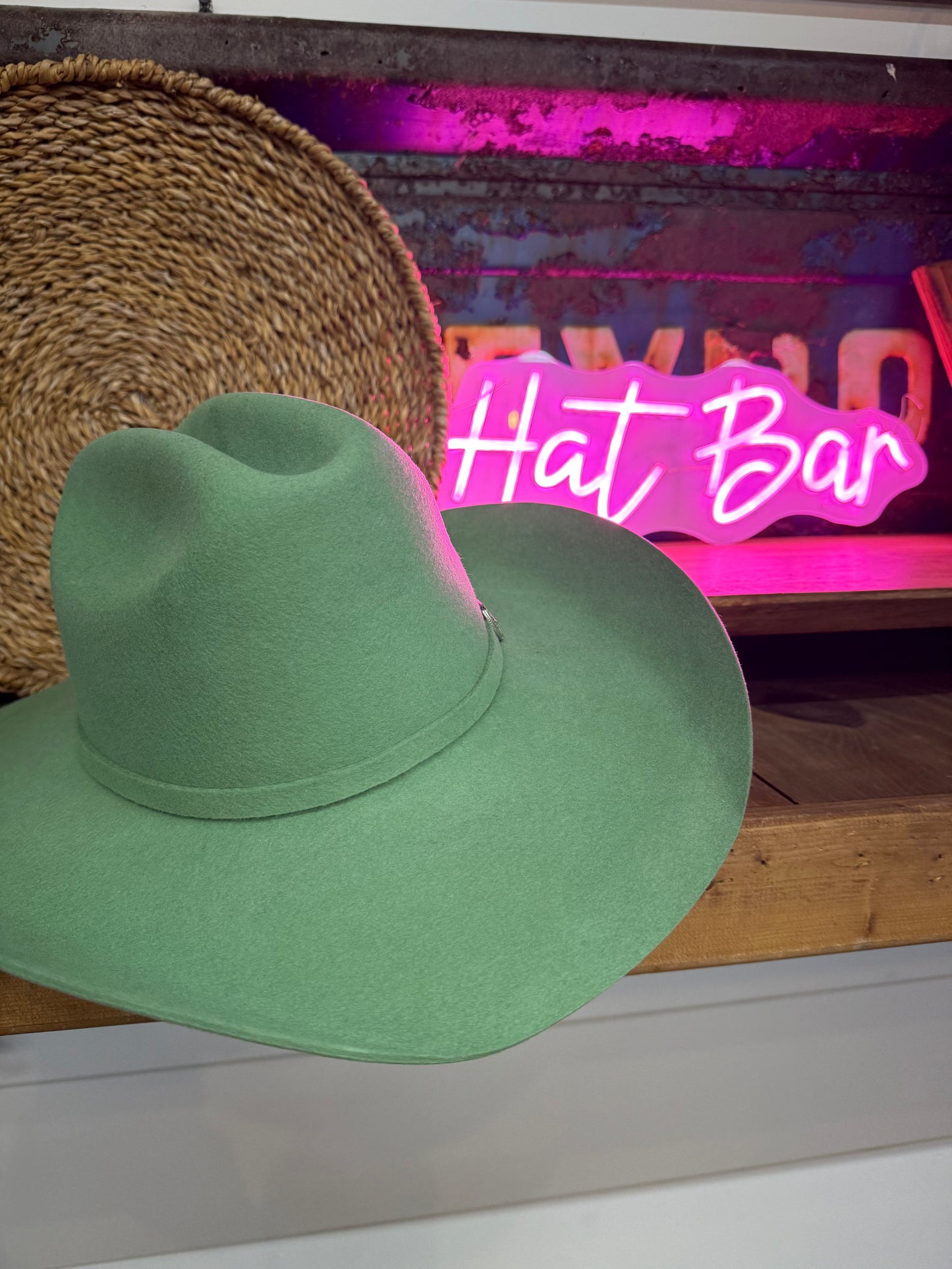 100% Wool Felt Western Cowboy Hat - Style Cattleman