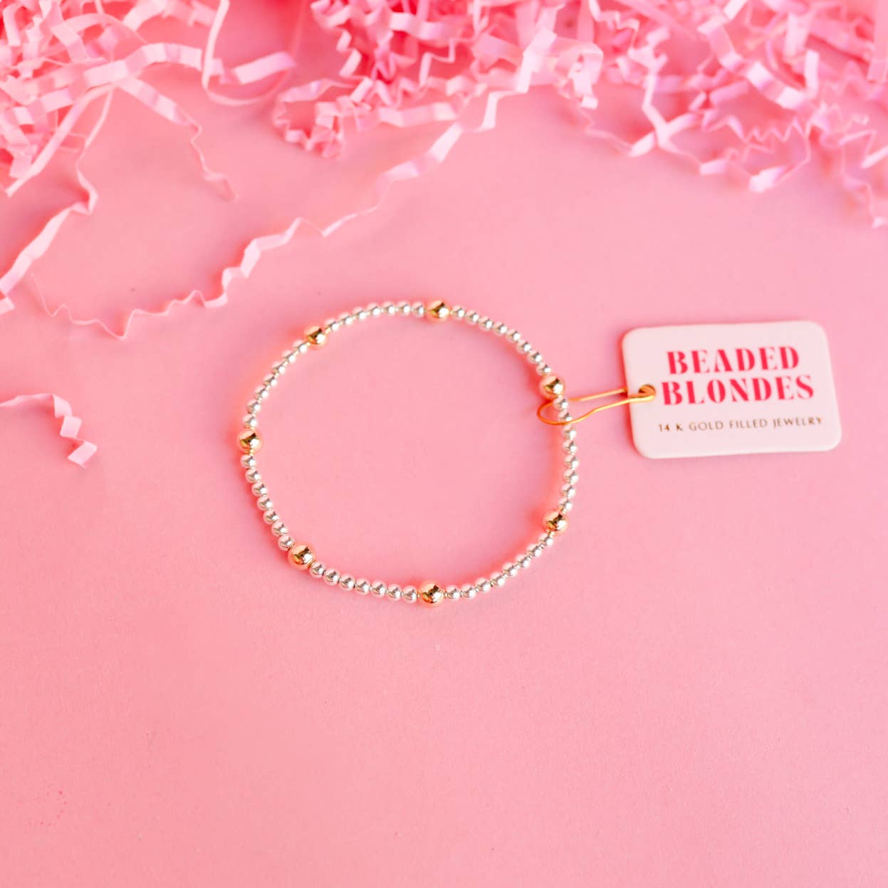 Olive Bracelet in Silver with Gold