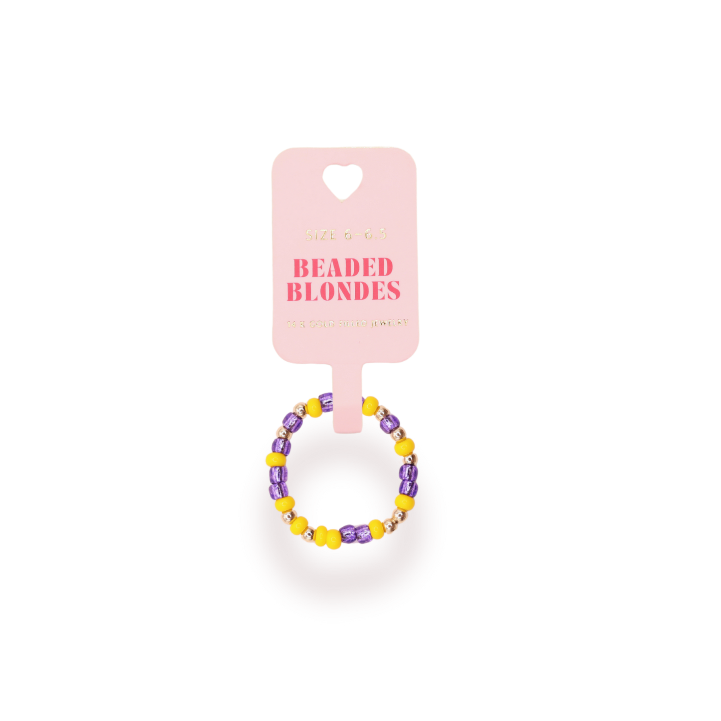 Purple & Yellow Sprinkle Ring