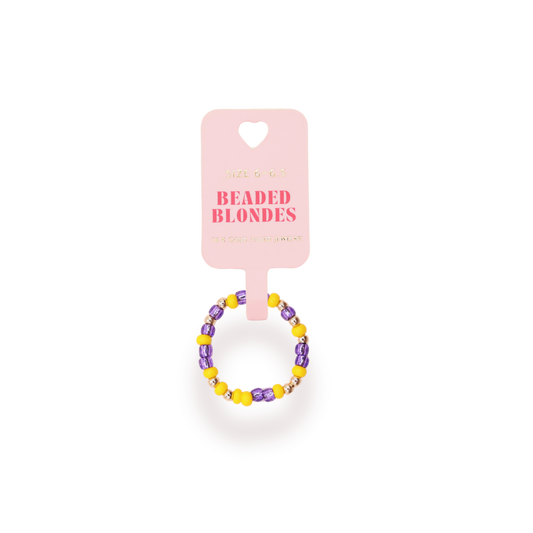 Purple & Yellow Sprinkle Ring