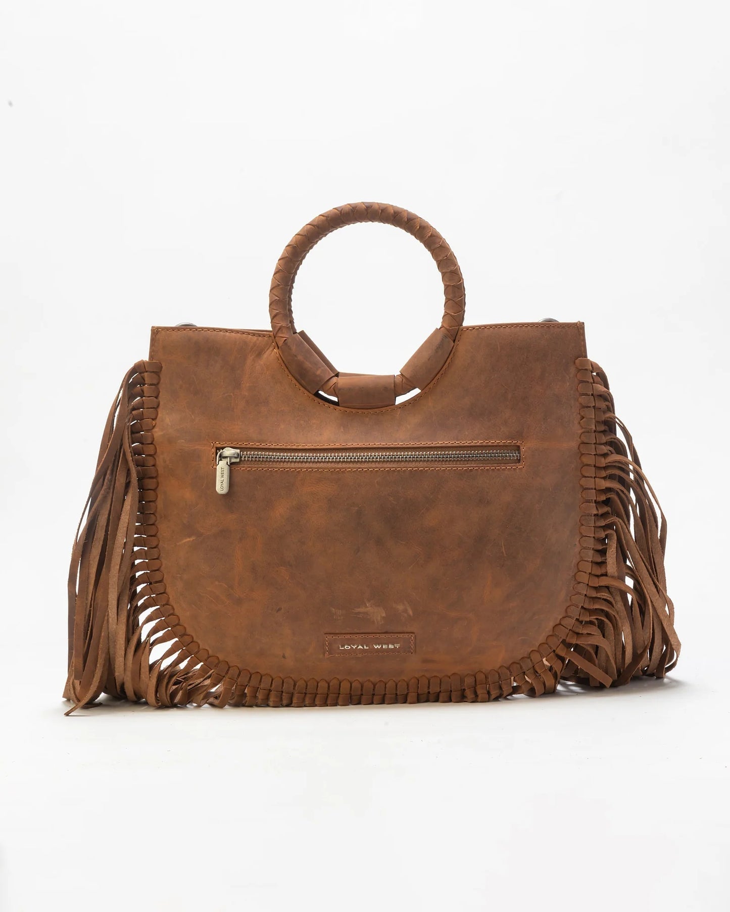 Sedona Tassel Large Bag in Saddle Brown