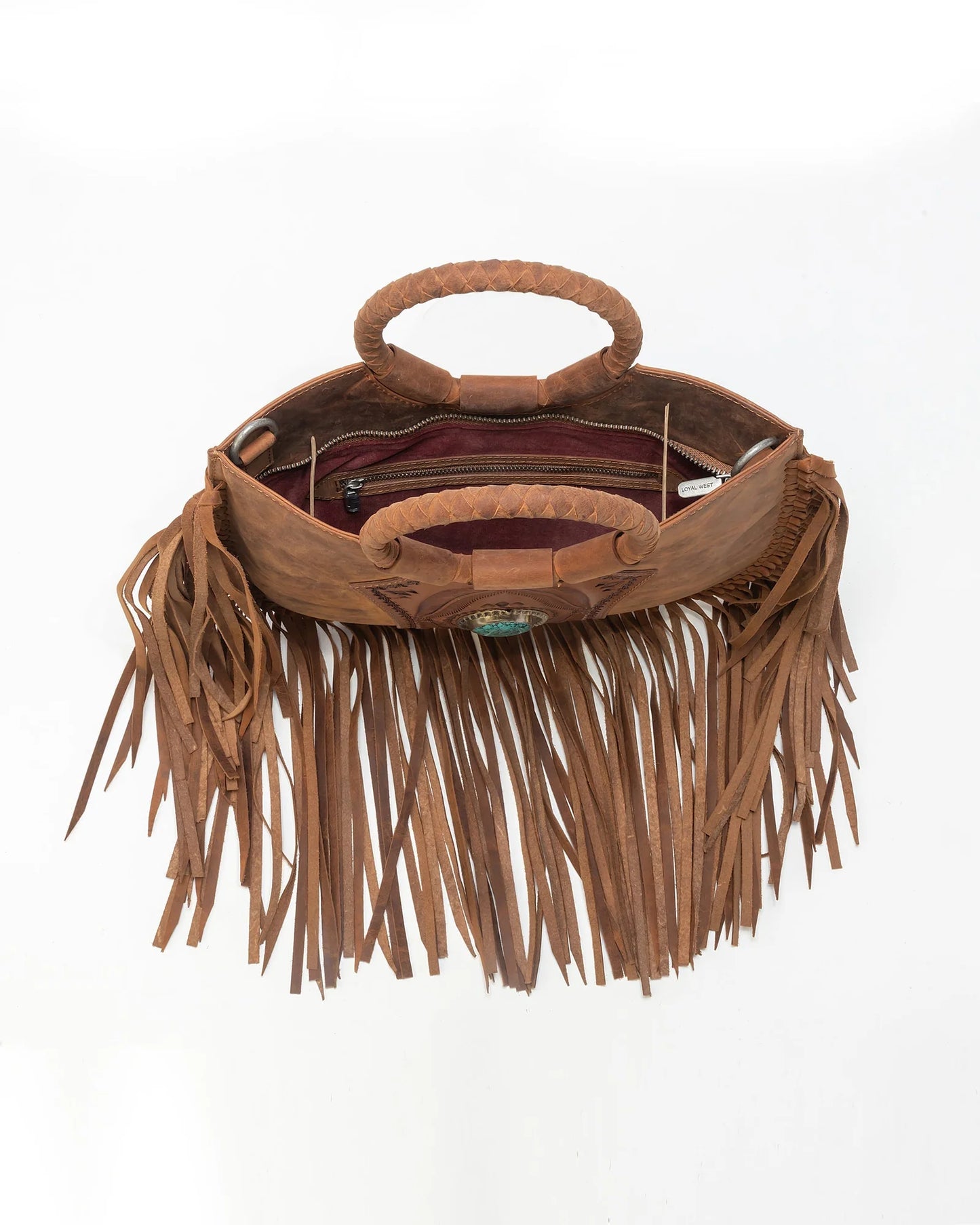 Sedona Tassel Large Bag in Saddle Brown