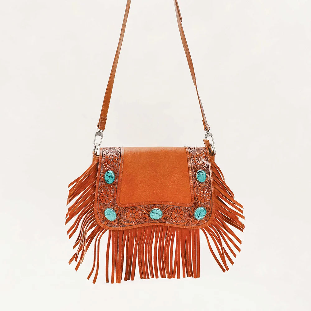 Loyal West Boho Medium Tassle Bag in Calfskin