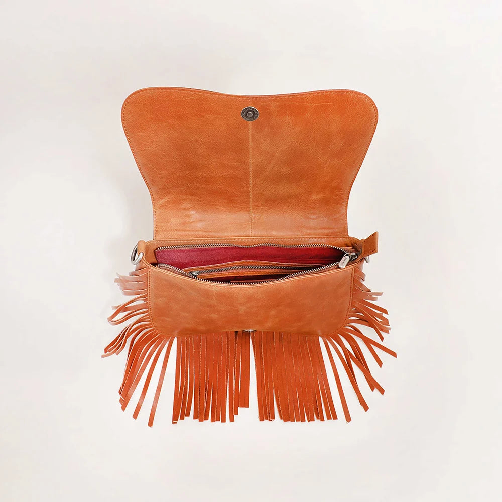 Loyal West Boho Medium Tassle Bag in Calfskin