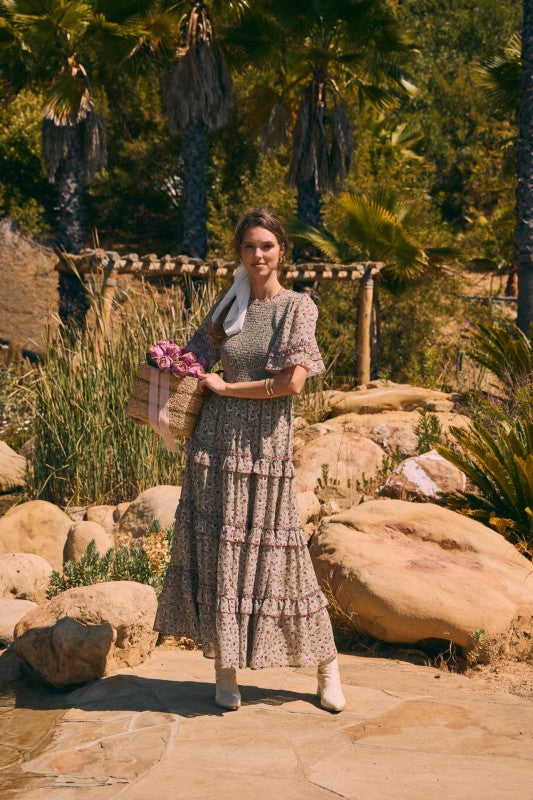 Charming Smocked Maxi Dress