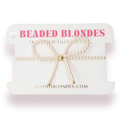Pearl Bow Bracelet