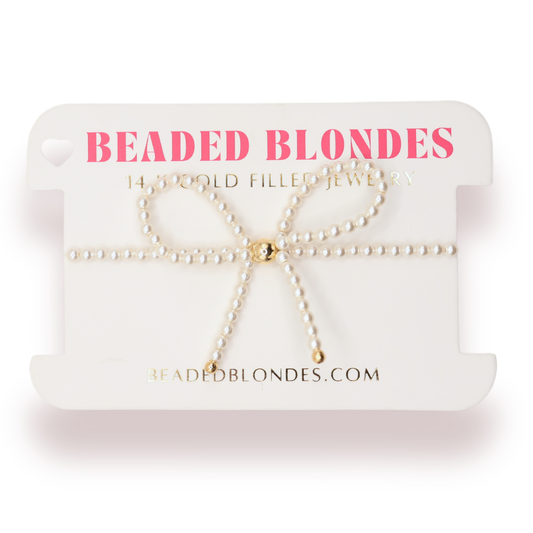 Pearl Bow Bracelet