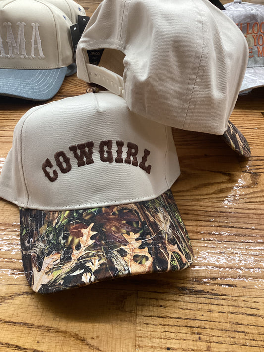 Cowgirl Camo brown hat