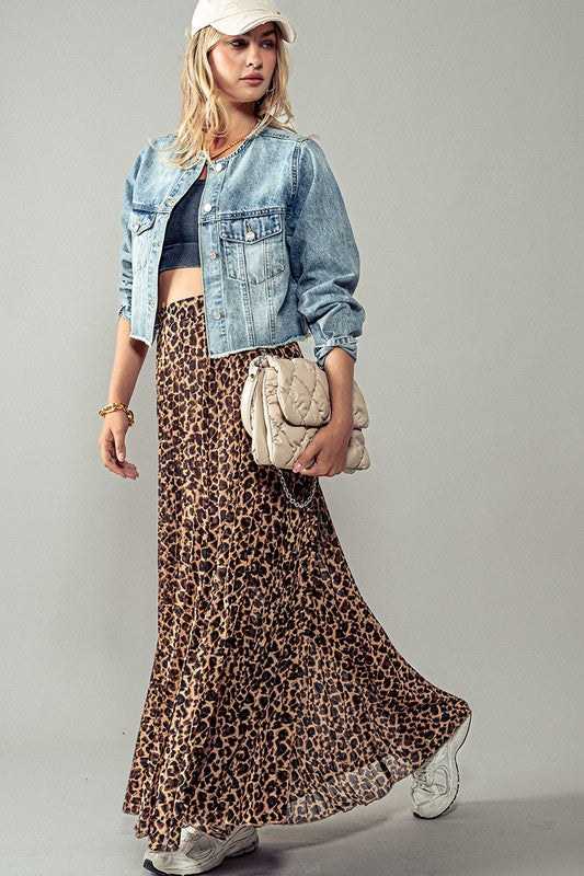 Lenny Leopard Maxi Skirt