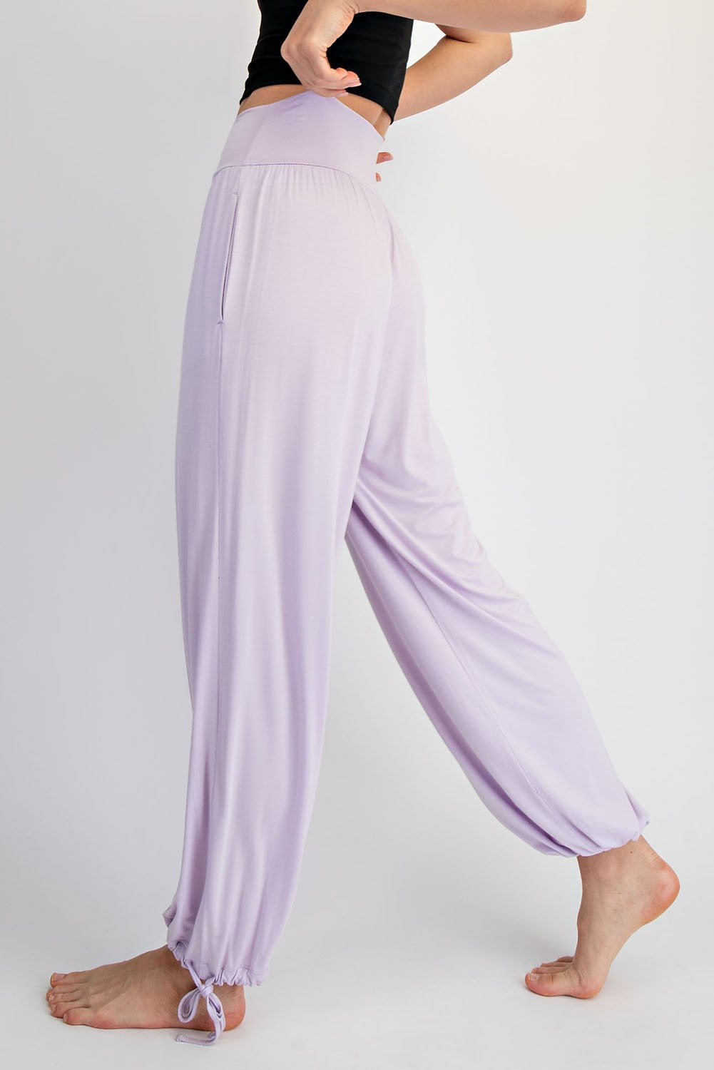 Petal Lilac Butter-Soft Knit Pants