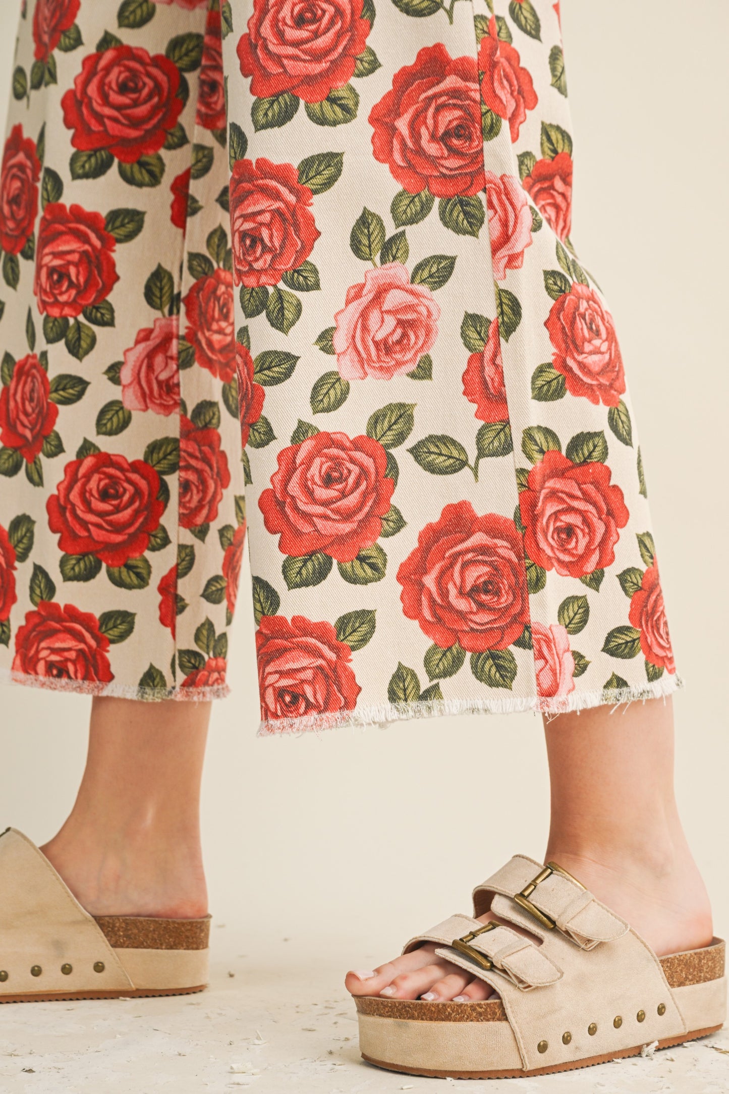 Rose Garden Heirloom Tailored Wide Leg Pants