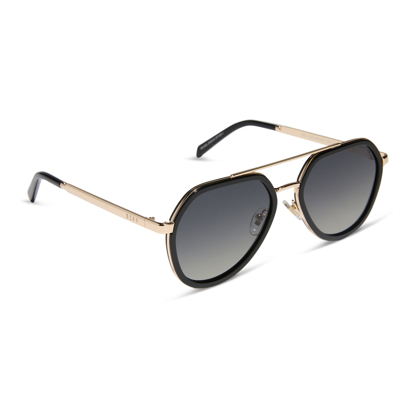 DIFF Joey Black + Gold Metal