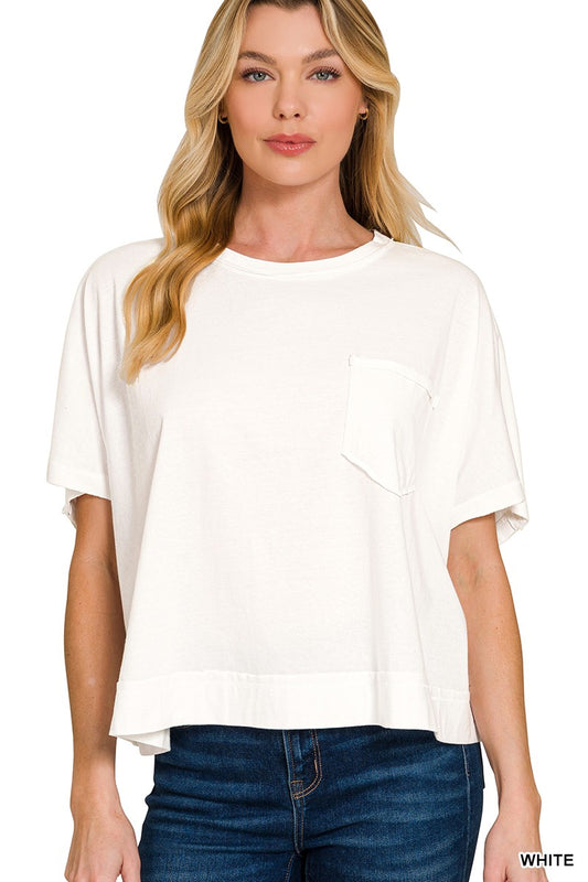 Everyday Crop Pocket T-Shirt